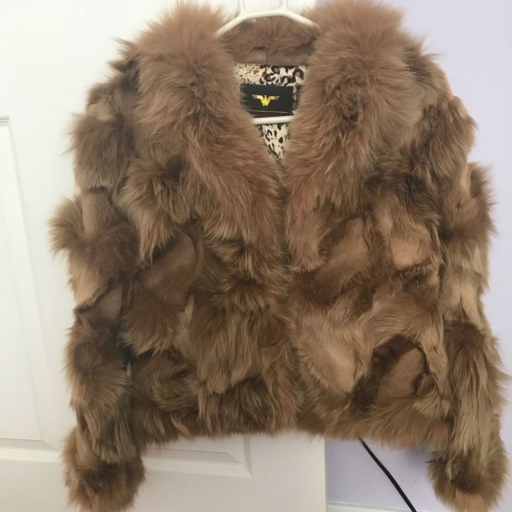 Real fox fur jacket